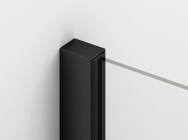 SANSWISS ANNEA BLACK ANR ATYP 80 - 100cm sprchový kút štvrťkruhový, rádius 50cm, profil čierny, sklo číre, ANR50SM10607