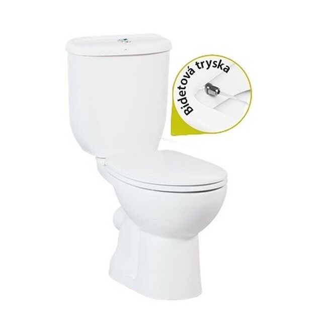 ALEA SEDEF WC a bidet (2 v 1) kombi s nádržkou a splachovaním, zadný odpad, SD3141