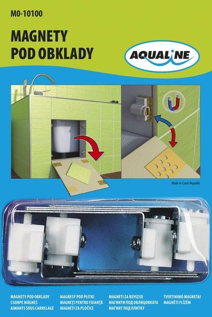 AQUALINE magnety pre dvierka pod obklady, MO-10100