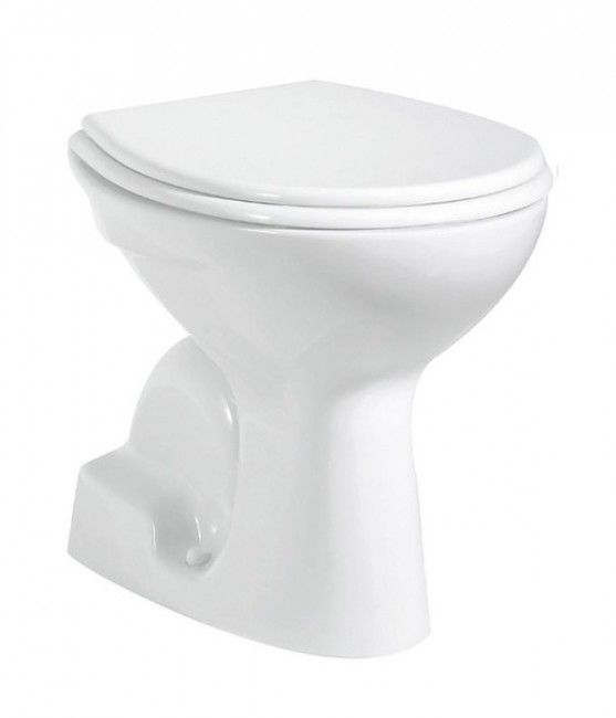 AQUALINE 54cm WC stojace, spodný odpad, biele, TP340