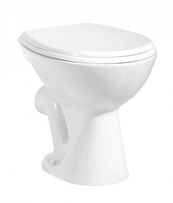 AQUALINE 47cm WC stojace, zadný odpad, biele, TP330