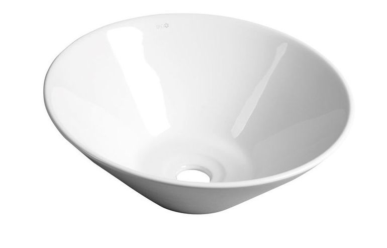 AQUALINE COMILLAS Ø42cm umývadlo na dosku okrúhle, bez prepadu, keramické, BH7012