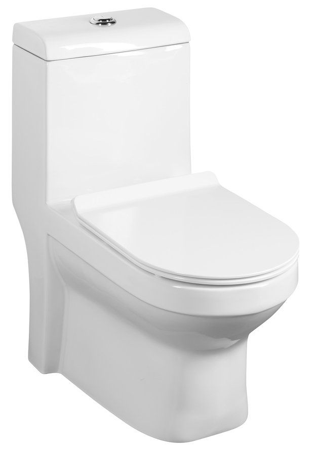 SAPHO HUBERT 71,5cm WC kombi so splachovaním, zadný/spodný odpad, PB304