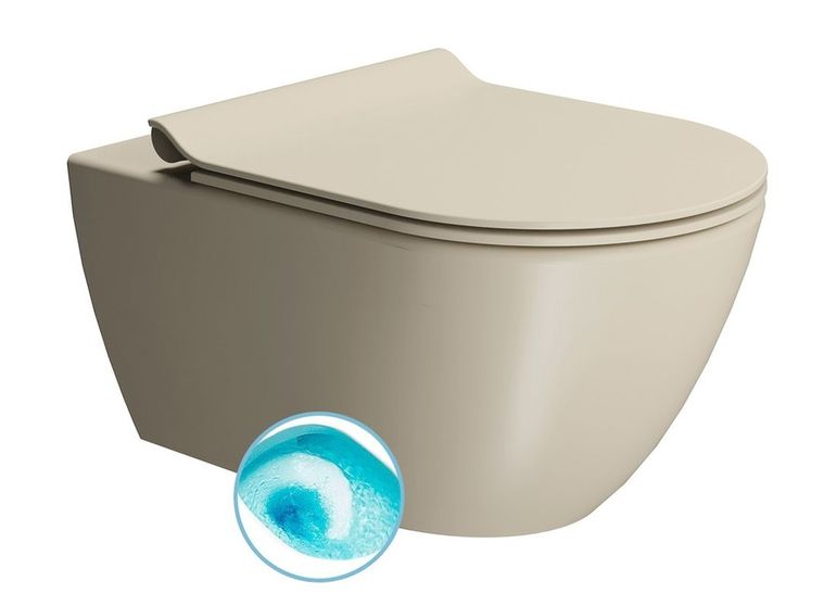 SAPHO PURA 55cm WC závesné SWIRLFLUSH, creta mat, 881508